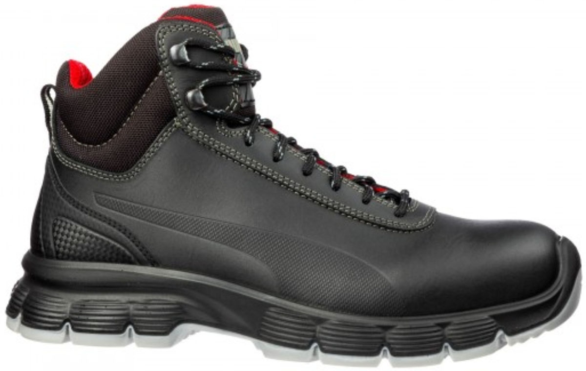 Puma Safety - Ghete cu siret Pioneer Mid 630101, S3 ESD SRC, marimea 44, negru [4051428063043]