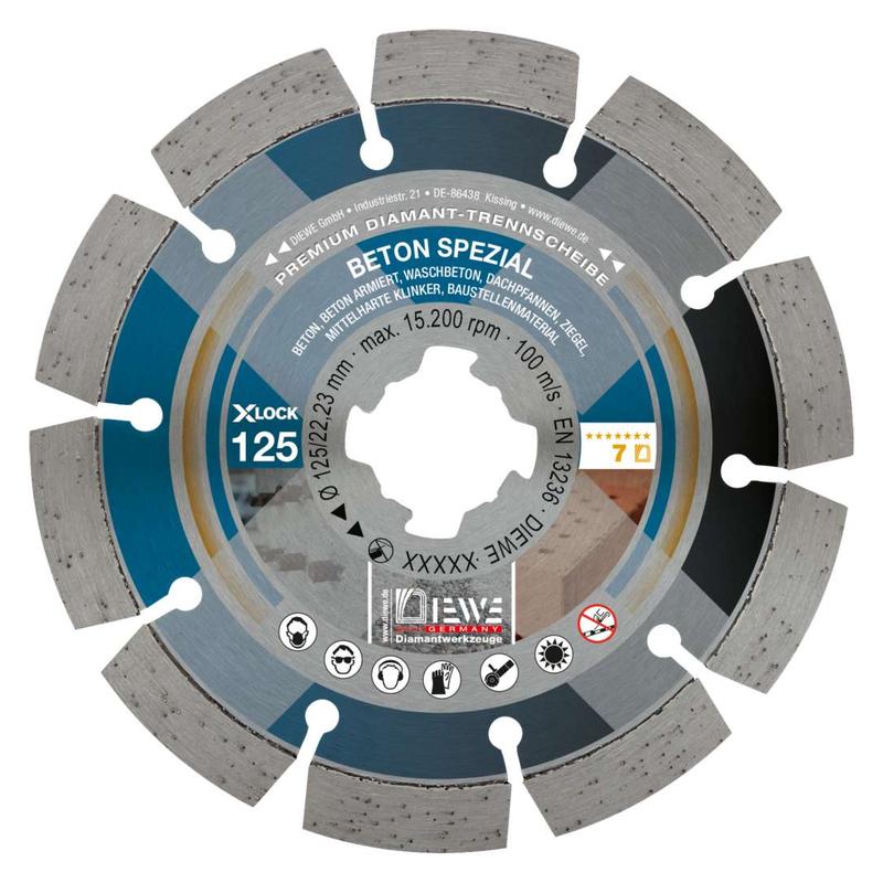 Diewe - Disc diamantat Beton Spezial X-Lock, Ø125mm, prindere X-LOCK [SQ-96105]