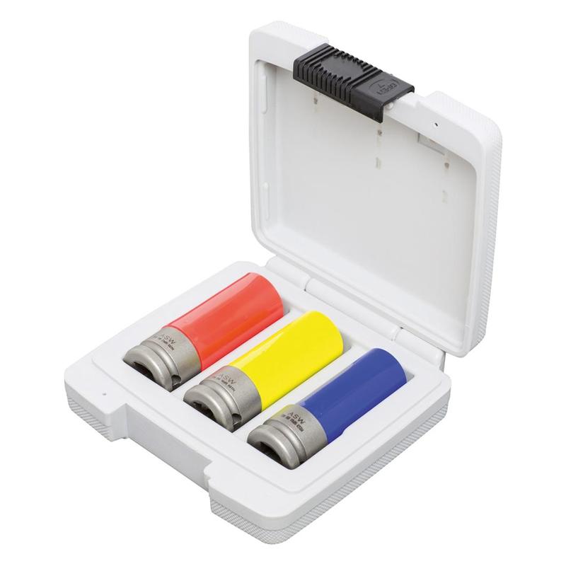 ASW - Set capete cheie tubulara electrice cu manson de plastic 1/2