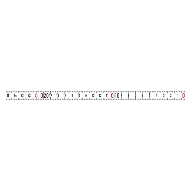 BMI - Banda de masura autoadeziva 2m/13mm alb dreapta [357004002RNL-SK]
