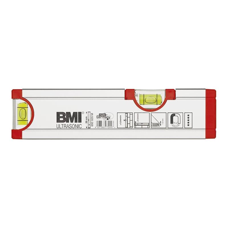 BMI - Nivela cu bula de aer ULTRASONIC 20cm [692020M]