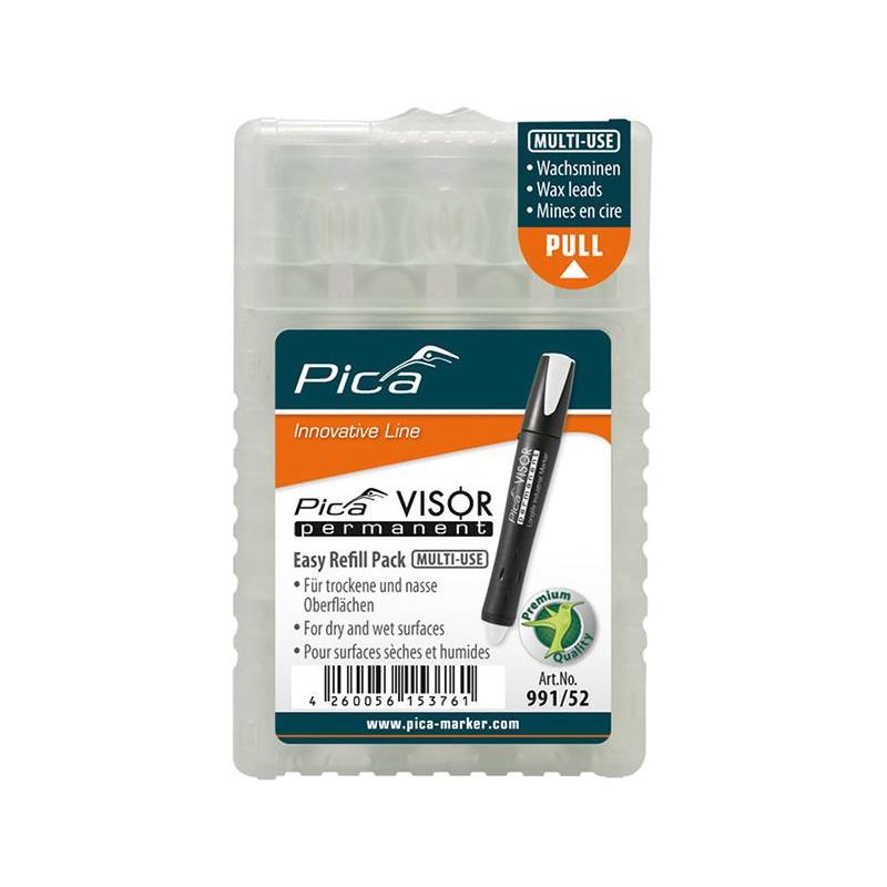 Pica - Set mine pentru marker permanent VISOR Industrial alb [991/52]
