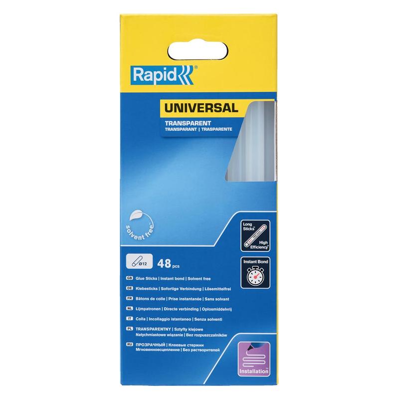 Rapid - Batoane silicon universale transparente 12x190mm 48 bucati [5001411]