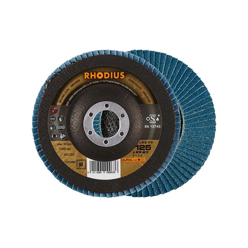 RHODIUS - Disc abraziv lamelar LSZ F3 125mm P60 [210483]
