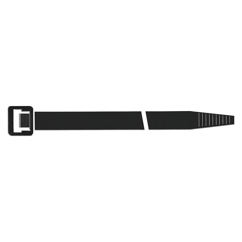 SapiSelco - Bride din nylon negru 1000x12.5mm, 100 bucati [SEL.3.453]