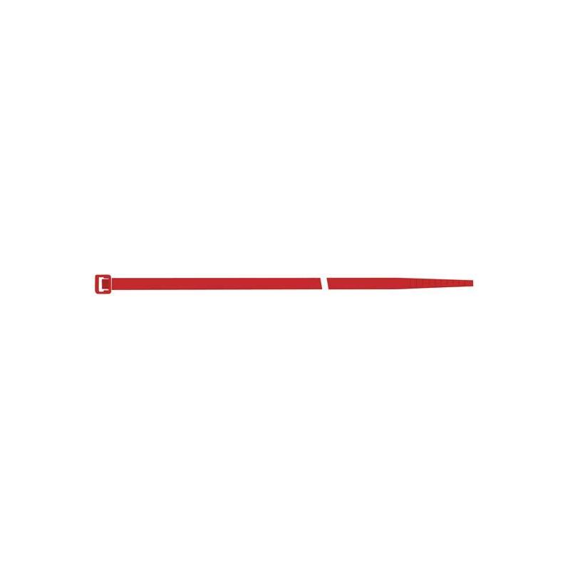 SapiSelco - Bride din nylon rosu 280x4.5mm, 100 bucati [SEL.10.425R]