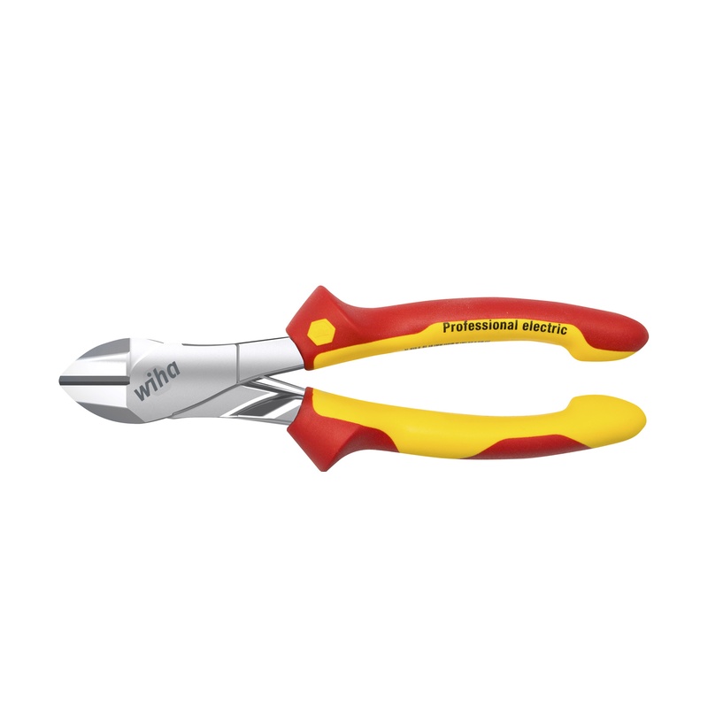 Cleste tais lateral Wiha DynamicJoint de forta cromat 200 mm VDE