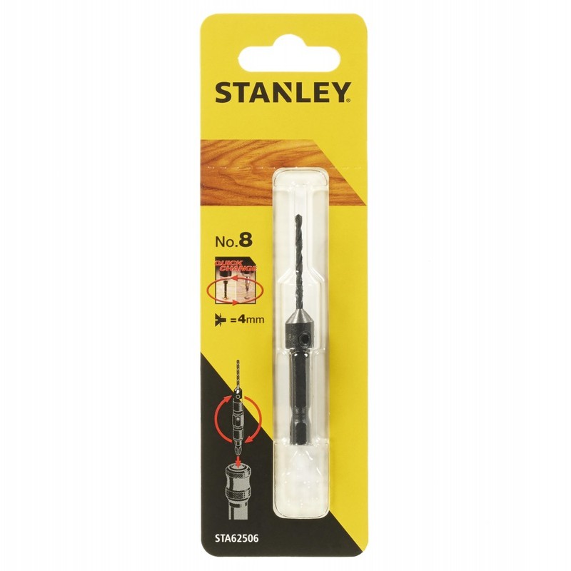 STANLEY - Adaptor + burghiu de ghidare, 4 x 32/67mm, no.8 [STA62506-XJ]