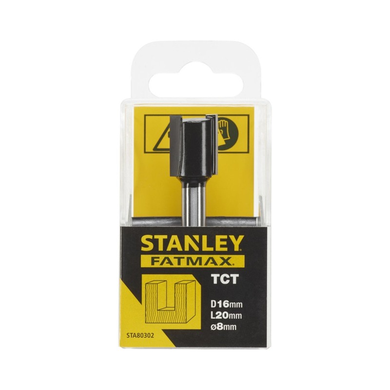 STANLEY - Freza TCT pentru profilare dreapta in lemn 16x20mm [STA80302-XJ]