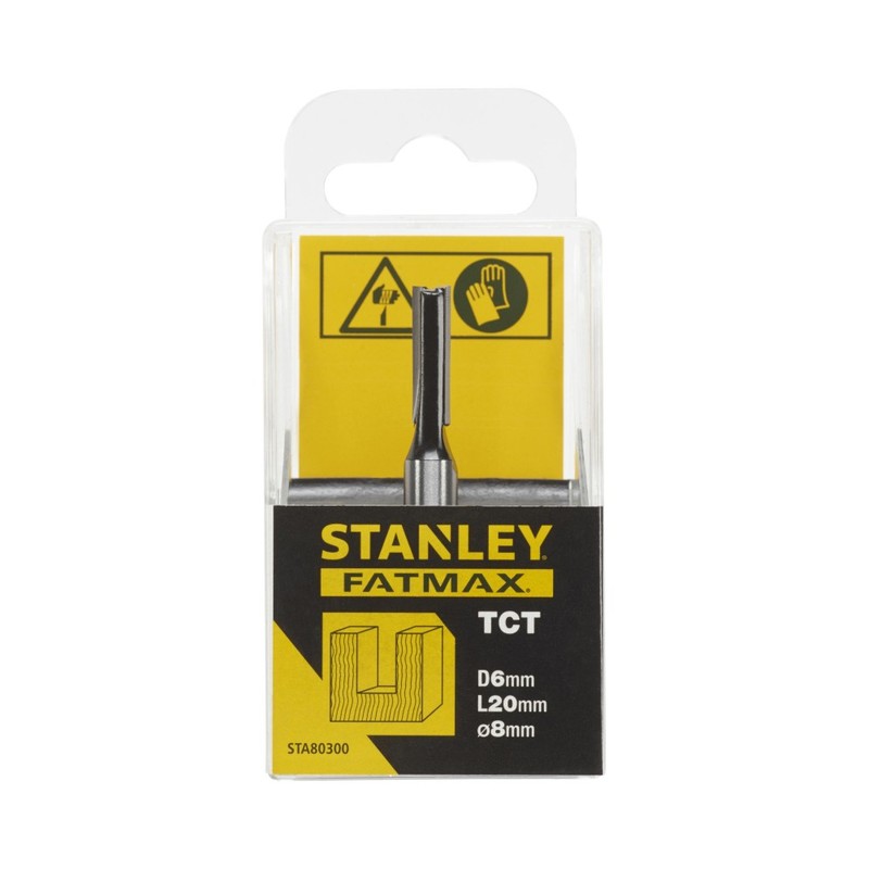 STANLEY - Freza TCT pentru profilare dreapta in lemn 6x20mm [STA80300-XJ]
