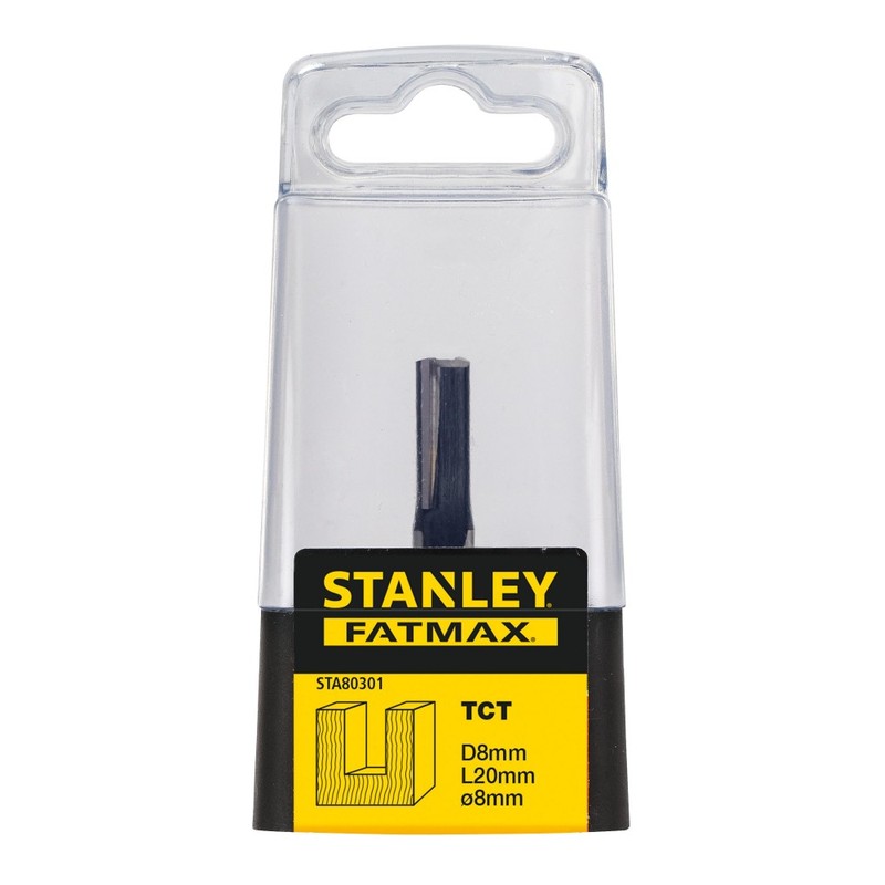 STANLEY - Freza TCT pentru profilare dreapta in lemn 8x20mm [STA80301-XJ]