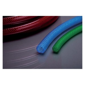 Furtun PVC APD Schlauchtechnik APDatec 81B ranforsat albastru transparent 9x3mm 50m