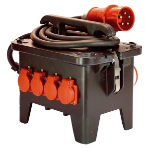 as Schwabe - Distribuitor de curent pentru santier m2 400v din cauciuc solid [60552]