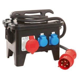 as Schwabe - Distribuitor de curent pentru santier m4 400v din cauciuc solid [60555]