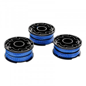 Black+Decker - Cap motocoasa + fir nylon 1.5mm, 6m, 3 bucati [A6441X3-XJ]