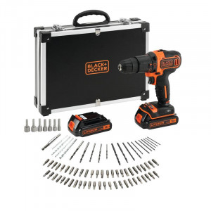 Masina de gaurit si insurubat cu percutie Black+Decker BDCHD18BAFC, cu acumulator