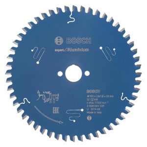 BOSCH - Panza fierastrau circular HM Expert Aluminium, 165x2.6/1.6x20mm, 52 dinti [2608644095]