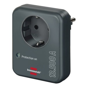 Brennenstuhl - Adaptor cu protectie la supratensiune 13.500A, antracit [1506996]