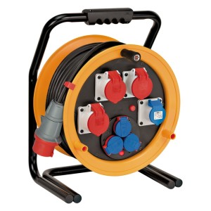 Brennenstuhl - Derulator Brobusta cu 4 prize 400V/16A si 4 prize 230V, H07RN-F 5G2.5, IP44, 40m [1319110010]