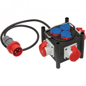 Brennenstuhl - Distribuitor compact de putere din cauciuc, 1 m, H07RN-F 5G1.5 [1153680100]