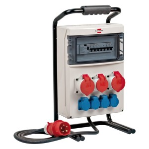 Brennenstuhl - Distribuitor mobil de curent BSV 4, IP44, H07RN-F5G4.0, 2x 400V/32A + 400V/16A + 4x 230V/16A, 2m [1154900011]