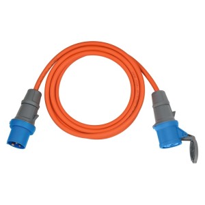 Brennenstuhl - Prelungitor pentru exterior 230V/16A, IP44, H07RN-F 3G2.5, portocaliu, 5m [1167650605]