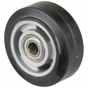 BS ROLLEN - Roata cauciuc 180mm, negru, aluminiu [B80.180]