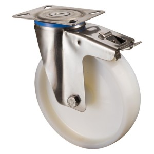 BS Rollen - Rota pivotanta 100mm placa h120, plastic alb, er, gl, fixa. h120.a90.100 [H120.A90.100]
