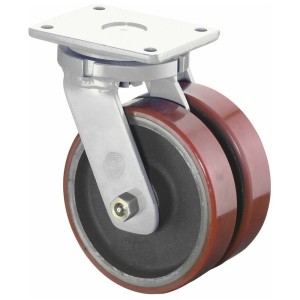 BS Rollen - Volan dublu 200mm placa s100.c10, turnat poliuretan, kl s100.c10.200 [S100.C10.200]