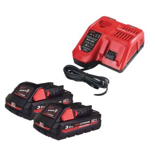 Set 2 acumulatori si incarcator Milwaukee M18 HNRG-302