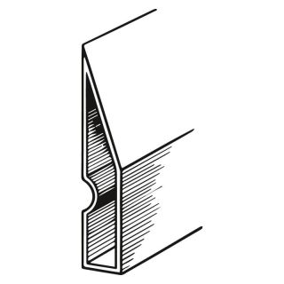 Dreptar aluminiu Fortis tip trapez 97x18mm 1m