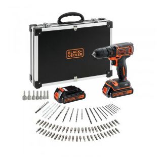 Masina de gaurit si insurubat Black+Decker C18BAFC, cu acumulator