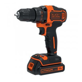 Masina de gaurit si insurubat Black+Decker BDCDD186B, cu acumulator
