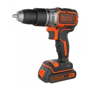 Masina de gaurit si insurubat cu percutie Black+Decker BL188K, cu acumulator