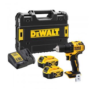 Masina de gaurit si insurubat cu percutie Dewalt DCD708P2T, cu acumulator