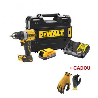 Masina de gaurit si insurubat cu percutie Dewalt MET-14179, cu acumulator + manusi protectie