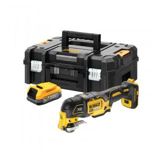 Unealta multifunctionala Dewalt DCS356E1T, 18V, cu acumulator