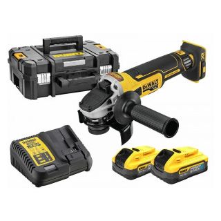 Polizor unghiular Dewalt DCG405H2T, 125mm, cu acumulator