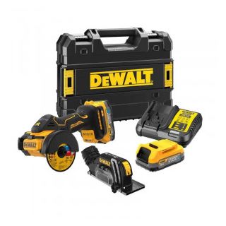 Polizor unghiular Dewalt DCS438E2T, 76mm, cu acumulator