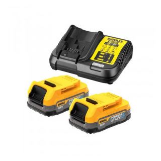 Set 2 acumulatori si incarcator Dewalt DCB1102E2