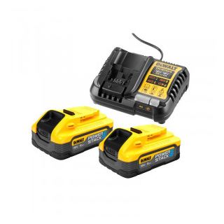 Set 2 acumulatori si incarcator Dewalt DCB1104H2