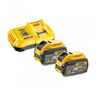 Set 2 acumulatori si incarcator Dewalt DCB118Y2