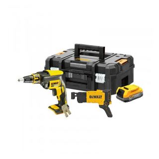 Masina de insurubat pentru gips carton Dewalt DCF620E1K, 18V, cu acumulator
