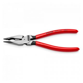 Cleste combinat/patent Knipex ascutit cu maner plastic 185 mm