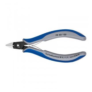 Cleste cu tais Knipex de precizie cu arc 125mm