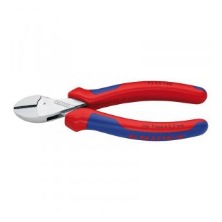 Cleste cu tais lateral Knipex cromat cu manere bicomponent 160mm