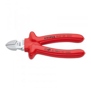Cleste cu tais lateral Knipex cromat 180mm VDE