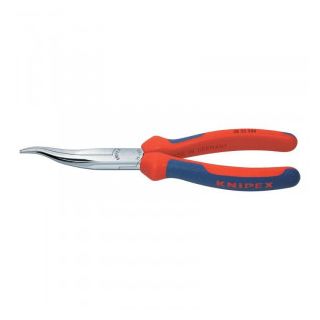 Cleste cu varf semirotund Knipex dublu indoit 200mm maner bicomponent