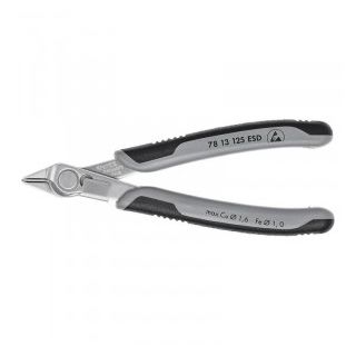 Cleste cu tais Knipex cu cap inclinat V2A 125mm ESD