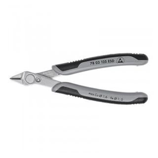 Cleste cu tais Knipex cu cap inclinat V2A 140mm ESD